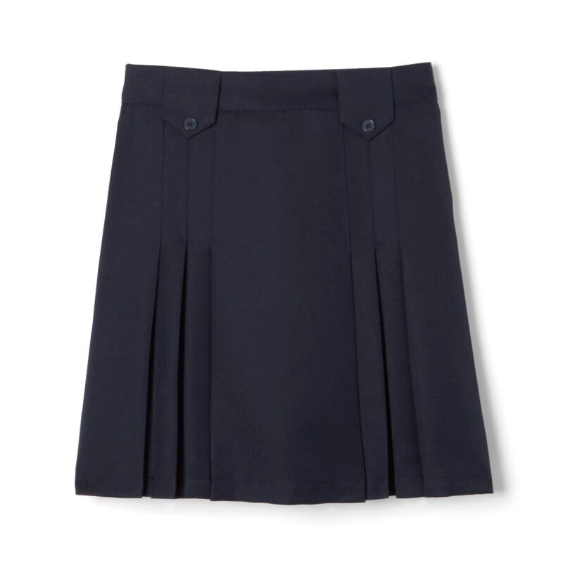 Above The Knee Front Pleated Skirt with Tabs Above The Knee Front Pleated Skirt with Tabs