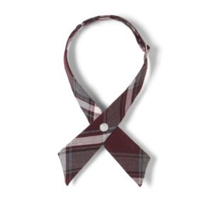 Adjustable Plaid Cross Tie