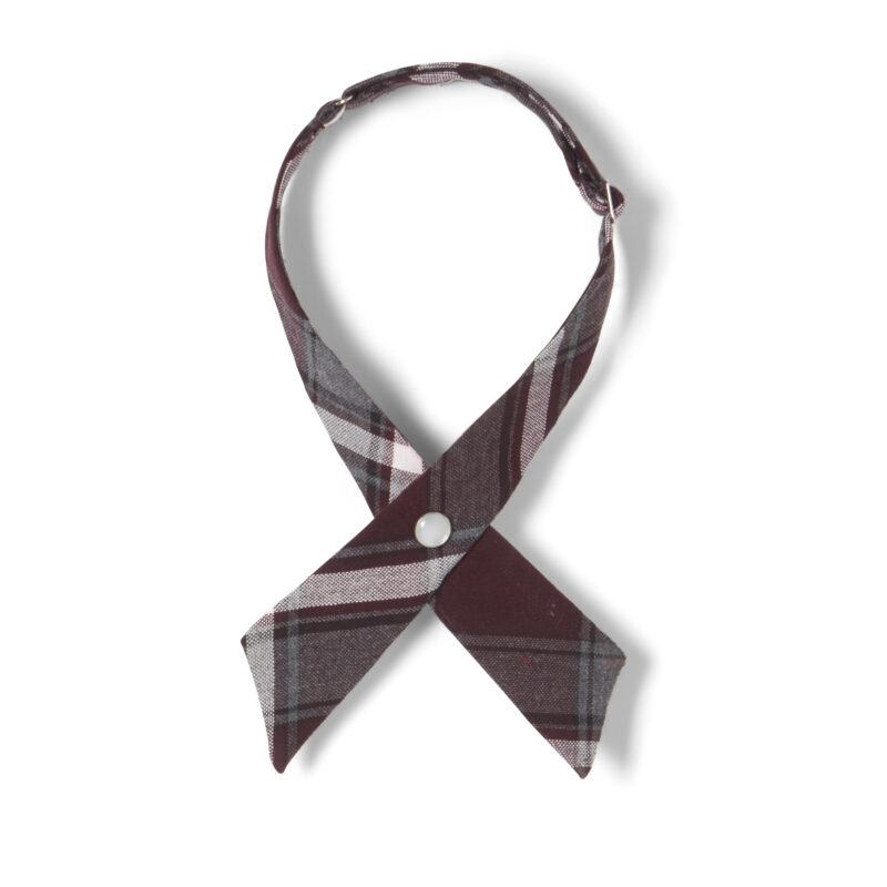 Adjustable Plaid Cross Tie