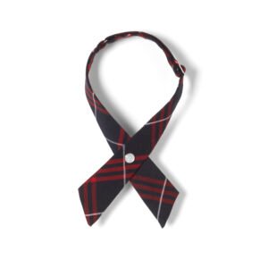Adjustable Plaid Cross Tie