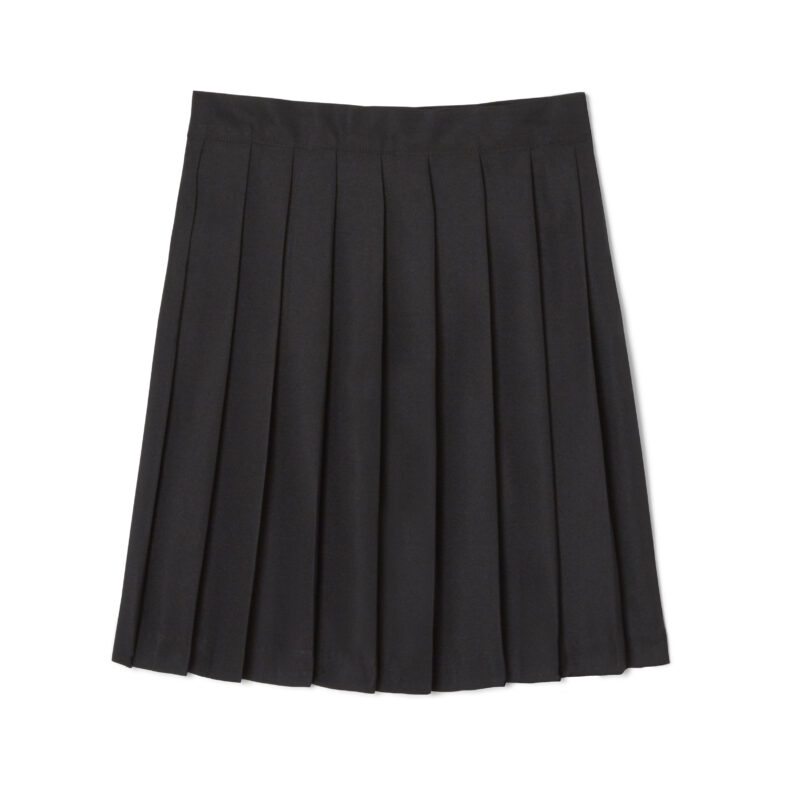 At The Knee Pleated Skirt