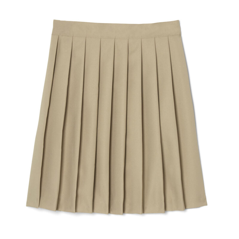 At The Knee Pleated Skirt