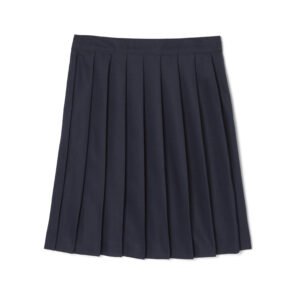 At The Knee Pleated Skirt
