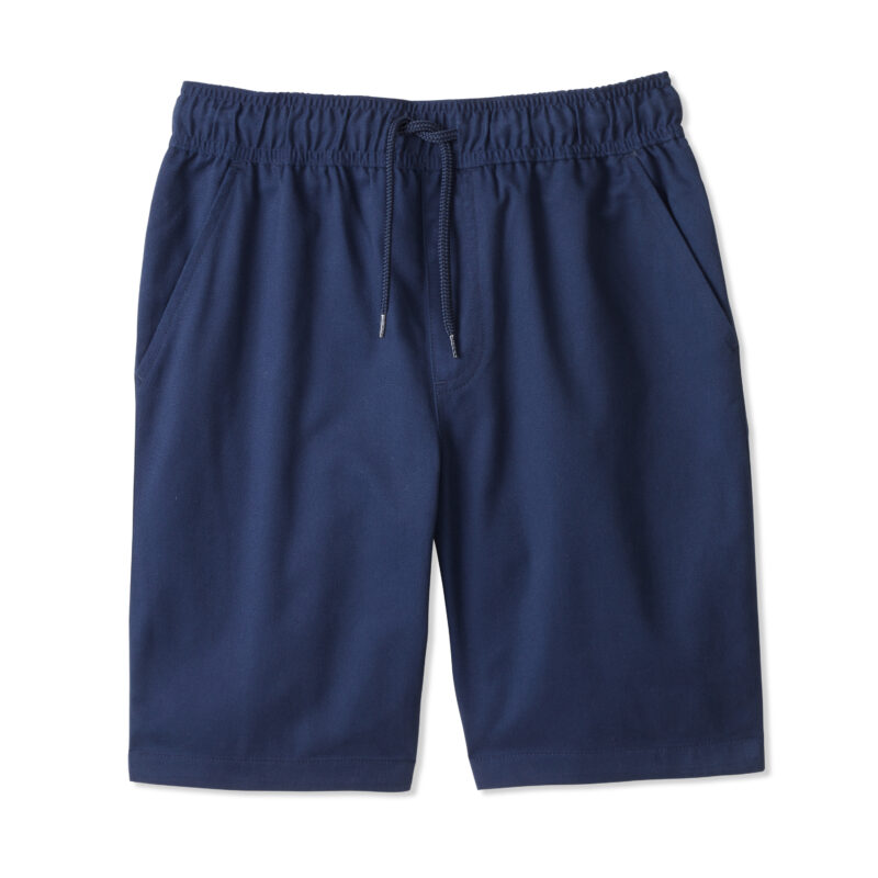 Elastic Waistband Pull-On Twill Short