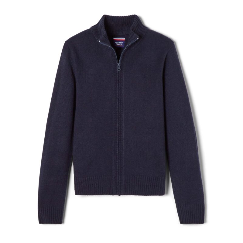 Mock Neck Zip Front Sweater
