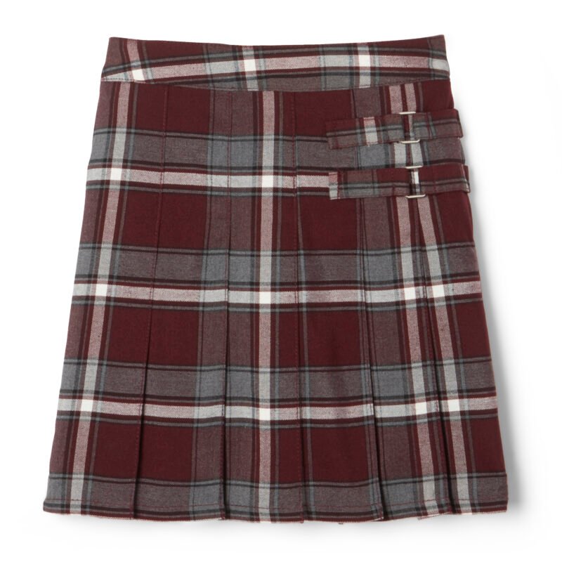 Plaid Pleated Two-Tab Scooter Plaid Pleated Two-Tab Scooter