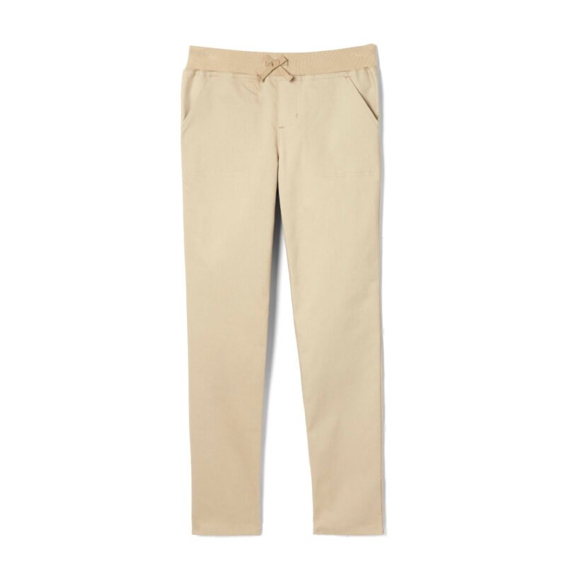 Pull-On Skinny Fit Stretch Twill Pant with Knit Waistband