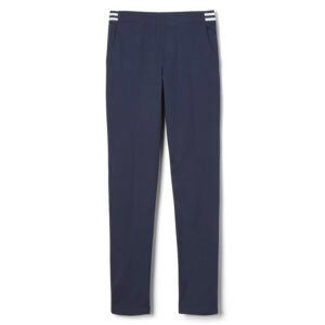 Pull-On Skinny Fit Stretch Twill Pant with Striped Elastic Waistband