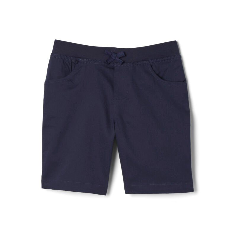 Pull-On Stretch Twill Short with Knit Waistband Pull-On Stretch Twill Short with Knit Waistband