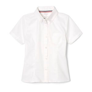 Short Sleeve Fitted Oxford Shirt