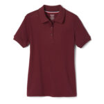 Short Sleeve Interlock Polo with Picot Collar