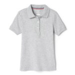 Short Sleeve Interlock Polo with Picot Collar