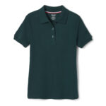 Short Sleeve Interlock Polo with Picot Collar