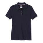 Short Sleeve Interlock Polo with Picot Collar