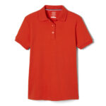 Short Sleeve Interlock Polo with Picot Collar
