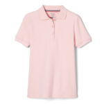 Short Sleeve Interlock Polo with Picot Collar