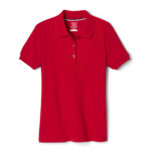 Short Sleeve Interlock Polo with Picot Collar