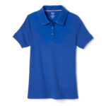 Short Sleeve Interlock Polo with Picot Collar