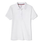 Short Sleeve Interlock Polo with Picot Collar