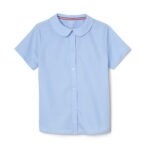 Short Sleeve Peter Pan Collar Blouse