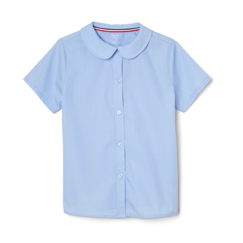 Short Sleeve Peter Pan Collar Blouse