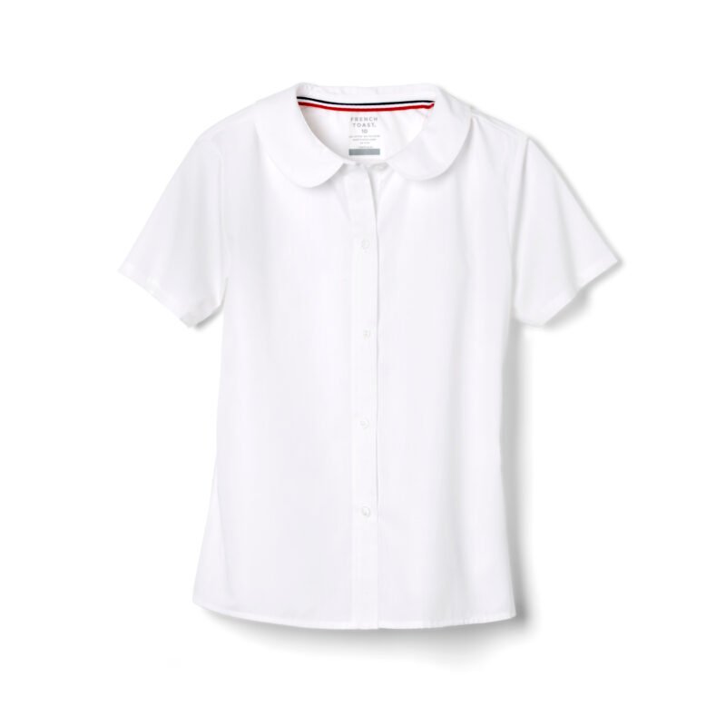 Short Sleeve Peter Pan Collar Blouse Short Sleeve Peter Pan Collar Blouse