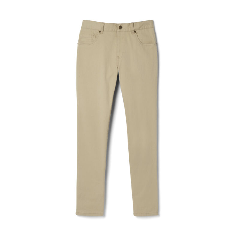Slim Fit Taper Leg Stretch Twill 5-Pocket Pant