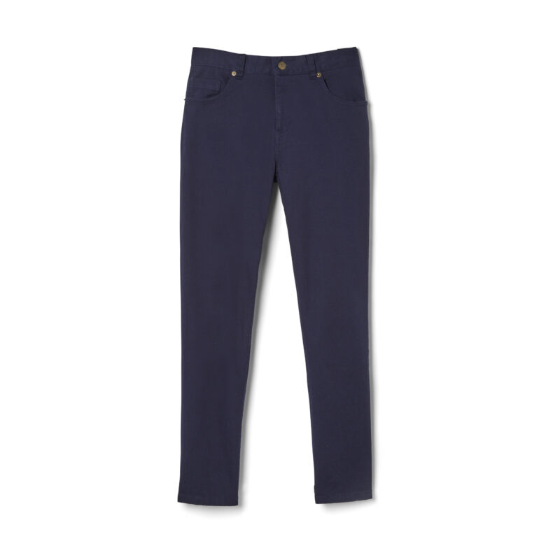 Slim Fit Taper Leg Stretch Twill 5-Pocket Pant