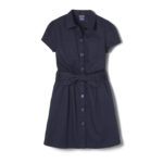 Short Sleeve Twill Safari Dress