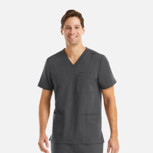 Maevn-Men's 3 Pocket V-Neck Top – Matrix Pro Mens 5902-Heather Grey