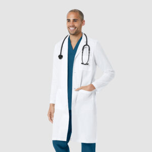 Maevn-Men's Full Length Lab Coat – Labcoat 7256-White
