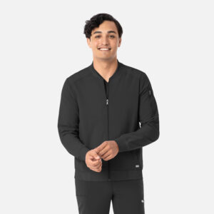Maevn-Men's Full Zip Bomber Jacket – Momentum 5861-Black