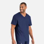 Maevn-Men's Tuckable Henley Top – Matrix Mens 5503-Navy