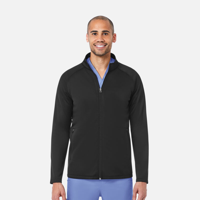 Maevn-Men's Warm-Up Fleece Jacket – Blaze Jacket 3814-Black