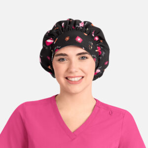 Maevn-Printed Bouffant Cap – NC325-All Heart