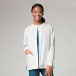 Maevn-Unisex Snap Jacket – Core 8606-White