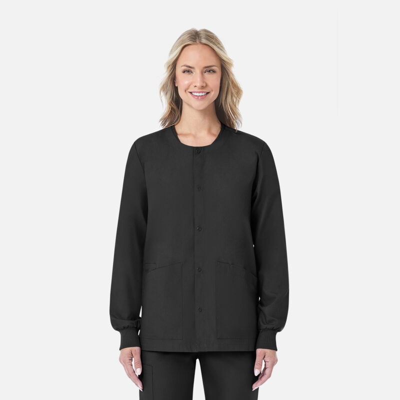 Unisex-Snap-Jacket-–-RedPanda-8716-Black Maevn-Unisex Snap Jacket – RedPanda 8716-Black