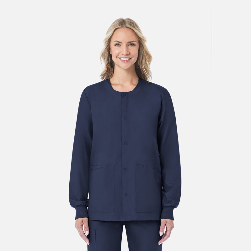 Maevn-Unisex Snap Jacket – RedPanda 8716-True Navy