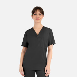 Maevn-Unisex Tuckable V-Neck Top – Matrix Basic 3500-Black