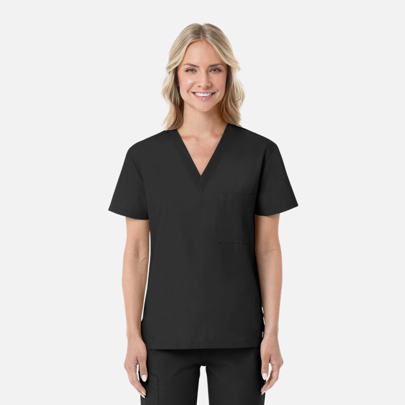 Maevn-Unisex V-Neck Top – RedPanda 1706-Black