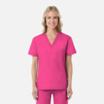 Maevn-Unisex V-Neck Top – RedPanda 1706-Candy Pink