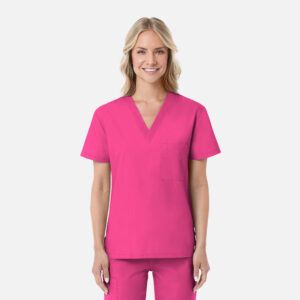 Maevn-Unisex V-Neck Top – RedPanda 1706-Candy Pink