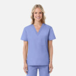 Maevn-Unisex V-Neck Top – RedPanda 1706-Ceil Blue