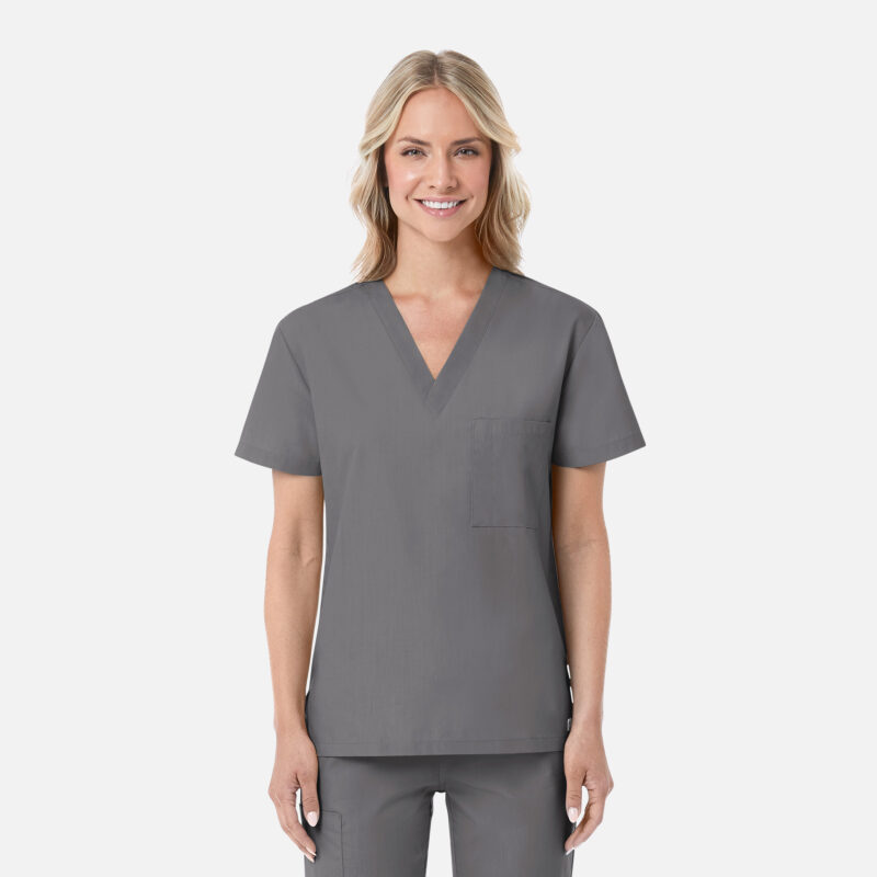 Maevn-Unisex V-Neck Top – RedPanda 1706-Pewter