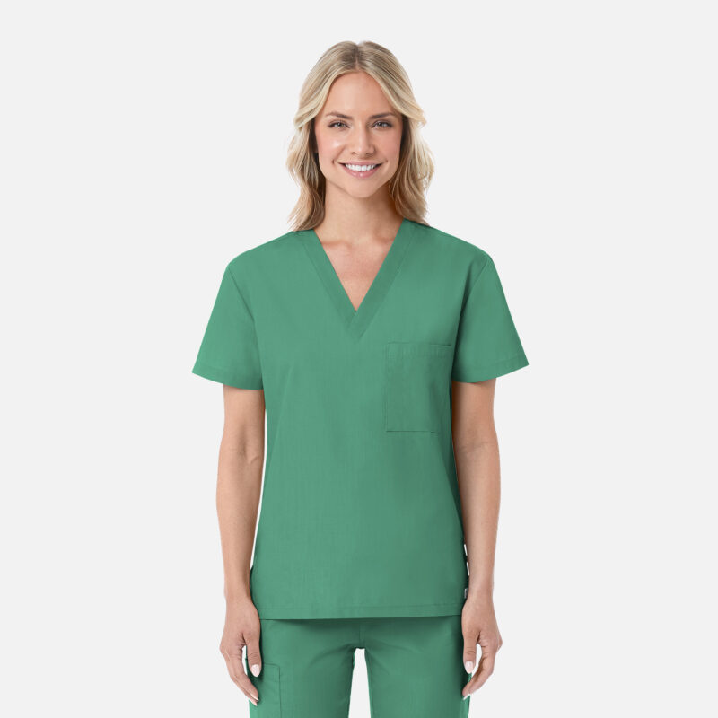 Maevn-Unisex V-Neck Top – RedPanda 1706-Surgical Green