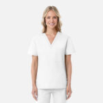 Maevn-Unisex V-Neck Top – RedPanda 1706-White