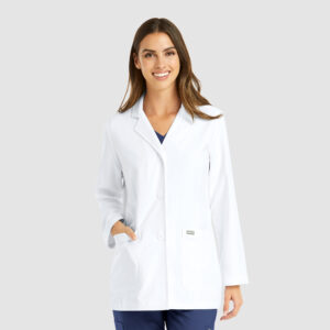 Maevn-Women's Consultation Lab Coat – Momentum Lab Coats 5073-White