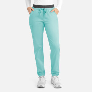 Maevn-Women's Contrast E-band Cargo Pant – Matrix 6701-Aruba Blue