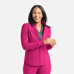 Maevn-Women's Eden Full Zip Track Jacket – Embrace 2701-Bold Fuchsia