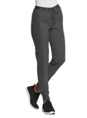 Maevn-Women's Full Elastic Logo Waist Jogger – EON Sport 7378-Charcoal